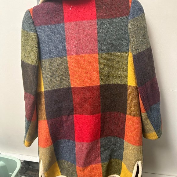 Coatique International Rainbow Plaid Jacket Large/Medium - Picture 6 of 6